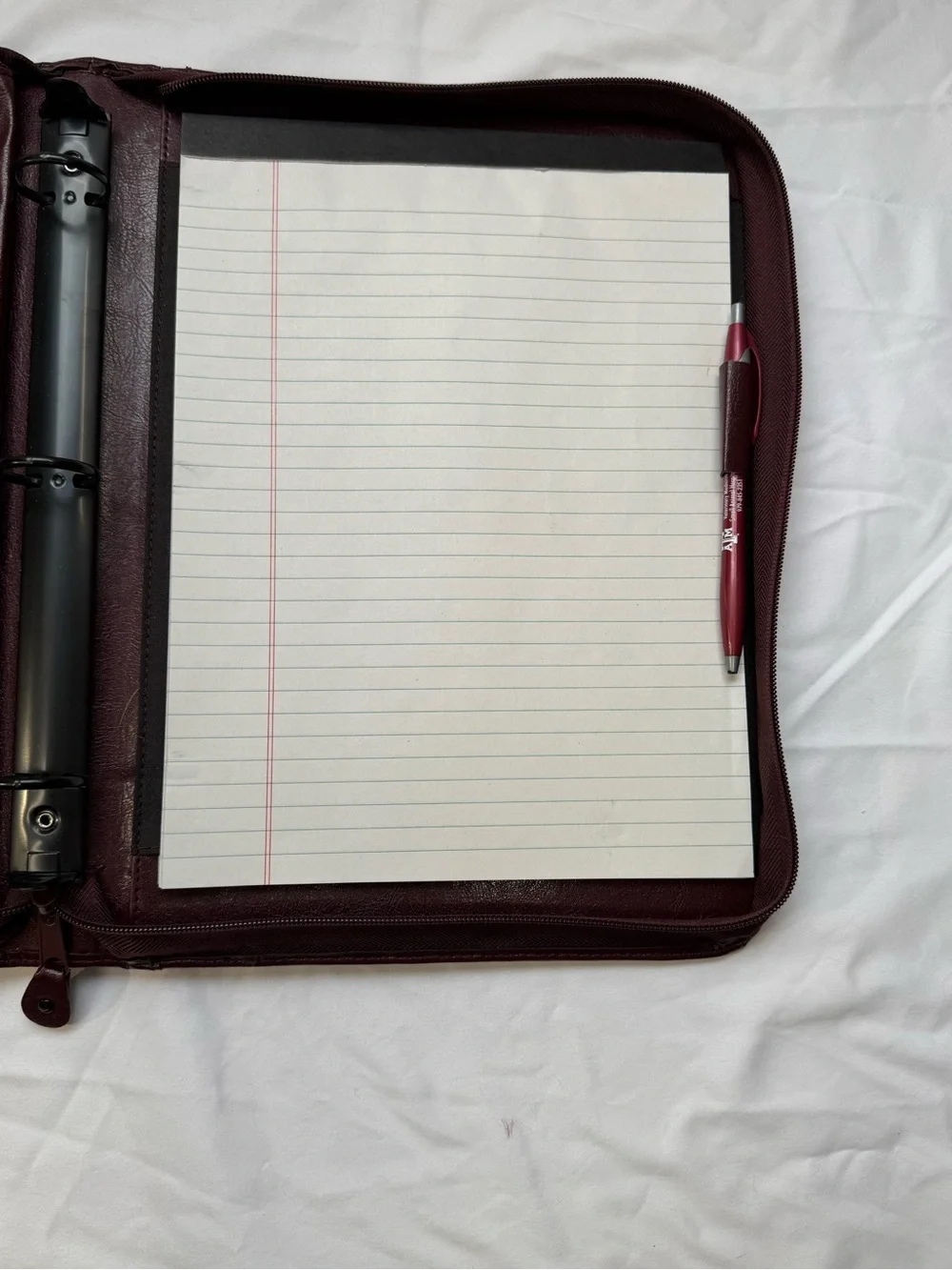 Texas A&M Vet Med Embossed Leather Portfolio Maroon Aggies Grad Gift DVM